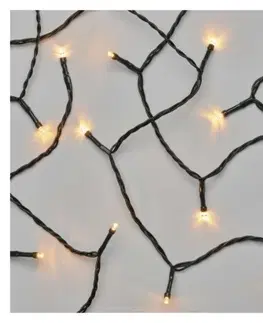 Vánoční řetězy a lamety EMOS LED vánoční řetěz Steny s časovačem 18 m vintage
