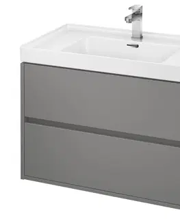 Koupelnový nábytek CERSANIT SKŘÍŇKA POD UMYVADLO CREA 80 šedá MAT  S924-017