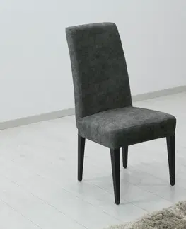 Doplňky do ložnice Forbyt Napínací potah na židle ESTIVELLA tmavě šedá