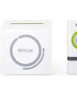 Domovní alarmy Retlux RDB 100 Bezdrátový zvonek na AAA baterie, 1x tlačítko, dosah 150 m