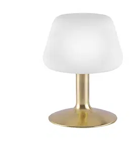 Stolni lampy Mosazná stolní lampa s 3-stupňovým dotykovým stmívačem včetně LED - Tilly