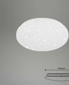 LED stropní svítidla BRILONER LED stropní svítidlo hvězdné nebe, pr. 33 cm, 15 W, bílé BRILO 3479-216