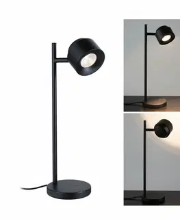 LED stolní lampy PAULMANN LED stolní lampa 3-krokové-stmívatelné Puric Pane 2700K 5,5W černá
