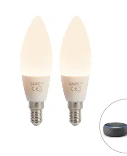 Zarovky Sada 2 chytrých LED žárovek E14 B35 4,9W 470 lm 2200-4000K