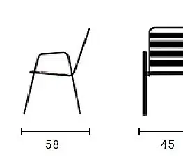Zahradní židle a křesla DEOKORK Kovové křeslo PRAGA (různé barvy) černá RAL 9005