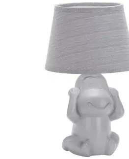 Lampy ONLI ONLI - Stolní lampa MONKEY 1xE14/6W/230V šedá 
