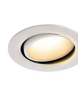 LED podhledová svítidla SLV BIG WHITE NUMINOS MOVE DL L vnitřní LED zápustné stropní svítidlo bílá/bílá 2700 K 40° otočné a výkyvné 1003641