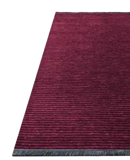 Moderní koberce Stylový bordó protiskluzový koberec