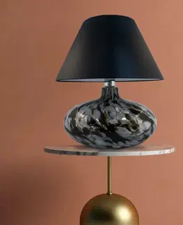 Designové stolní lampy ZUMALINE Stolní lampa ADANA KREZLE 5525BK