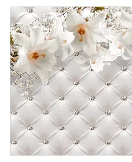 Tapety Samolepící tapeta bílé luxusní lilie - Fragrant Softness