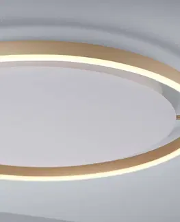 Stropní svítidla JUST LIGHT. LED stropní svítidlo Ritus, Ø 58,5 cm, matná mosaz