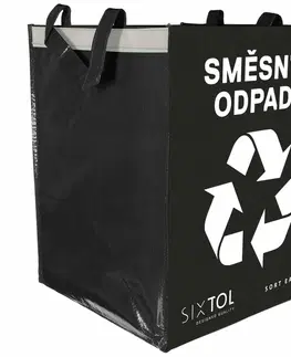 Odpadkové koše Sixtol Taška na tříděný odpad SORT EASY MIXED, 36 l