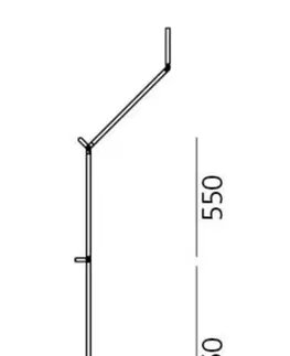 LED bodová svítidla Artemide Demetra Professional stolní lampa - detektor pohybu - 3000K - tělo lampy - černá 1740050A