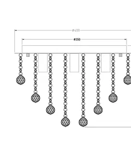 Designová stropní svítidla ZUMALINE Stropní svítidlo ALEX RLX94874-5