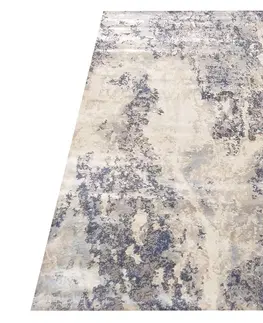 Moderní koberce Moderní koberec s dokonalým modro-béžovým vzorem
