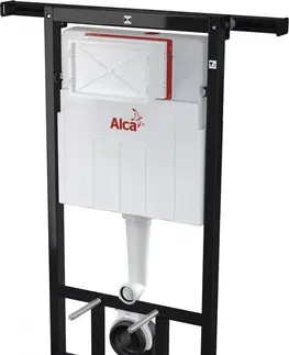 Záchody ALCADRAIN Jádromodul předstěnový instalační systém s bílým tlačítkem M1710 + WC CERSANIT CLEANON CITY AM102/1120 M1710 CI1