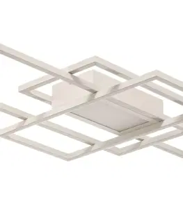 Stropní svítidla Lindby Lindby Ismera LED stropní svítidlo 3 rámy, bílá