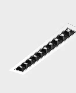 Bodovky do podhledu na 230V KOHL LIGHTING KOHL-Lighting NSES TILT zapuštěné svítidlo s rámečkem 300x58 mm bílá-černá 20 W CRI 90 2700K 1.10V