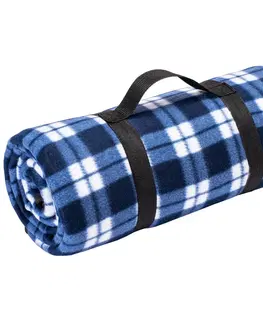 Piknikové deky Pikniková deka kostkovaná modrá