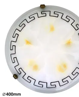 Klasická stropní svítidla Rabalux stropní svítidlo Etrusco E27 2x MAX 60W bílé alabastrové sklo 7649