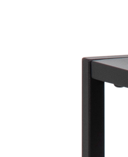 Konferenční stolky Dkton Designová konzola Layton 100 cm černá