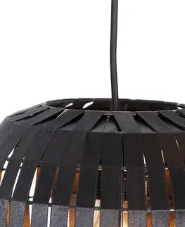 Zavesna svitidla Moderní závěsná lampa černá 3-světelná - Zoë