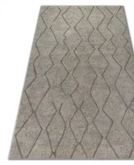 Koberce a koberečky Dywany Lusczow Kusový koberec SOFT CIKCAK krémovo-béžový, velikost 120x170