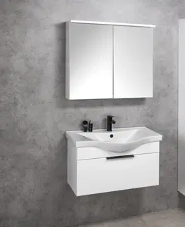Koupelnový nábytek AQUALINE AKIRA umyvadlová skříňka 74,5x42x34cm, bílá AK280