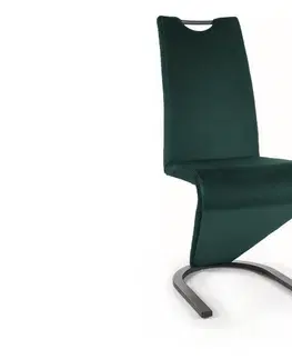 Jídelní sety Jídelní židle H-090 Signal Tmavě zelená