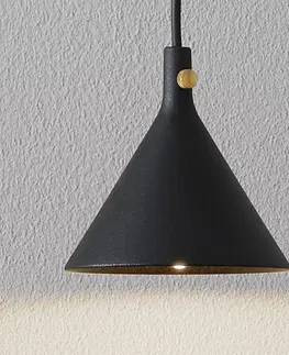 Závěsná světla Audo Copenhagen Audo Cast LED závěsné světlo v černé, Shape 1