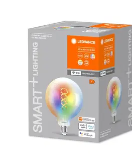 Chytré žárovky LEDVANCE SMART+ LEDVANCE SMART+ WiFi E27 4,8W čirá G125 RGB CCT