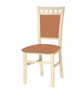 Židle Kasvo DANIEL 1 židle javor / látka světle hnědá