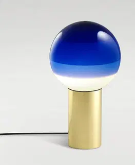 Stolní lampy Marset MARSET Dipping Light M stolní lampa modrá/mosaz