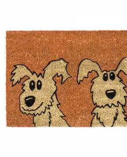 Koberce a koberečky BO-MA Trading Kokosová rohožka psi, 40 x 60 cm