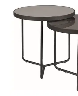 Konferenční stolky Konferenční stolek 2 ks PENELOPE Signal Šedá