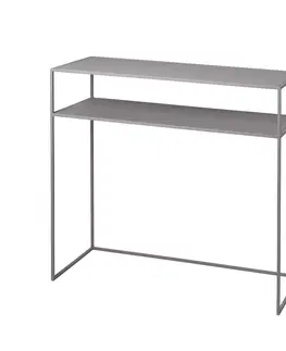 Konferenční stolky konzolový stolek šedý FERA BLOMUS