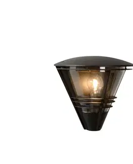 Zahradní lampy Lucide Lucide 11812/01/30 - Venkovní nástěnné svítidlo LIVIA 1xE27/60W/230V černé IP44 