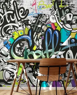 Street art tapety Tapeta stylová graffiti stěna