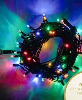 LED řetězy DecoLED LED světelný řetěz, 20m, barevný, 120 diod, IP67 SLNX120M