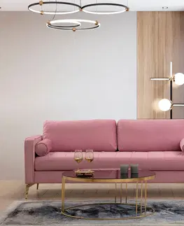 Pohovky a gauče Pohovka trojmístná ROME růžová