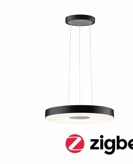 Chytré osvětlení PAULMANN LED závěsné svítidlo Smart Home Zigbee Puric Pane 2700K 11 / 1x7W černá/šedá stmívatelné