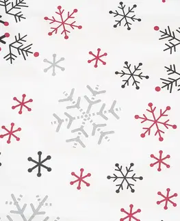 Povlečení 4Home Bavlněné povlečení Snowflakes, 140 x 220 cm, 70 x 90 cm
