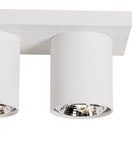Bodova svetla Moderní stropní bodové svítidlo bílé 3-světelné - Tubo