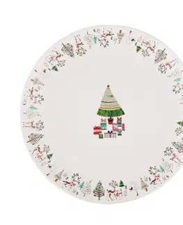 Talíře Altom Porcelánový dezertní talíř Xmas Tree, 20 cm