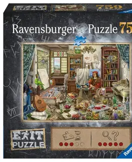 Hračky puzzle RAVENSBURGER - Exit Puzzle: Umělecké Studio 759 Dílků