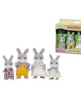 Dřevěné hračky Sylvanian Families Rodina šedých králíků