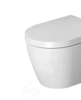 Záchody DURAVIT ME by Starck Závěsné WC, Rimless, s HygieneGlaze, alpská bílá 2529092000