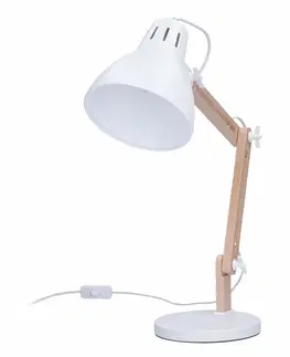 Stolní lampy do kanceláře Solight stolní lampa Falun, E27, bílá WO57-W