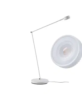 Stojací lampy Lindby Stojací lampa Jyla, bílá, nastavitelná, GX53, 2700K