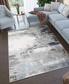 Moderní koberce Exkluzivní modro-béžový koberec Šírka: 200 cm / Dĺžka: 300 cm